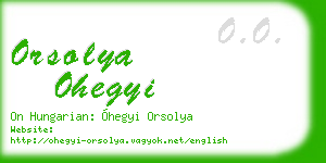 orsolya ohegyi business card