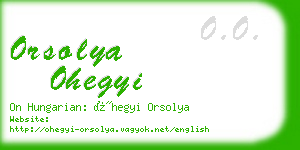 orsolya ohegyi business card